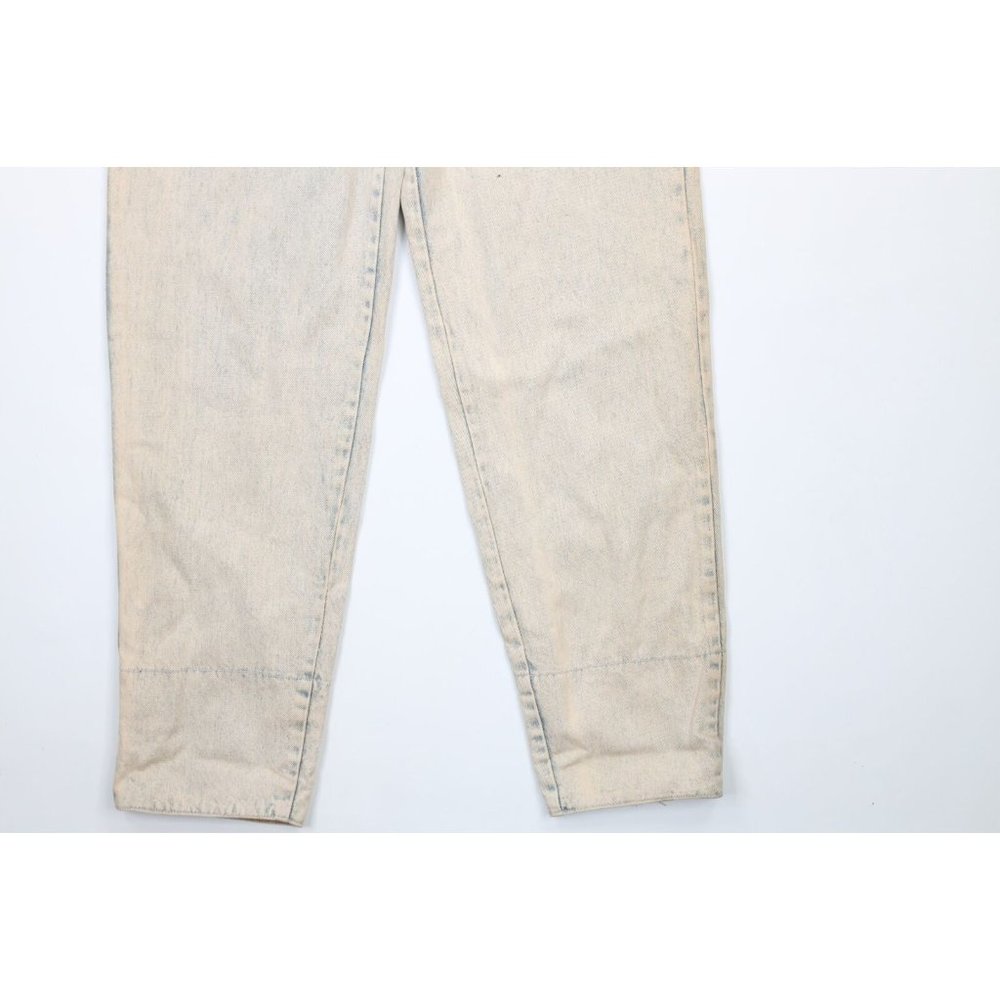 NOS Vtg 90s Streetwear Mens 32x36 Stonewashed Rainbow Baggy Fit Flip Cuff Jeans - Picture 5 of 11